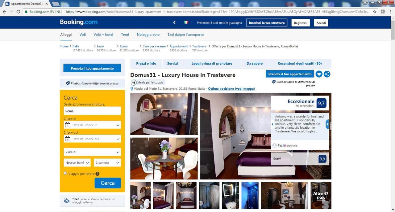 Domus31 - Luxury House In Trastevere Rome Bagian luar foto